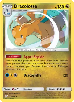 Carte Pokémon Dracolosse 119