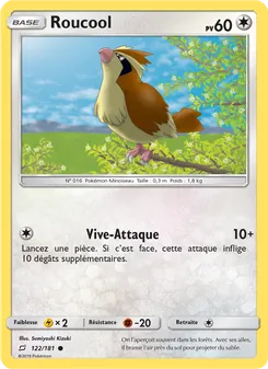 Carte Pokémon Roucool 122