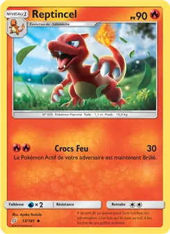 Carte Pokémon Reptincel 13