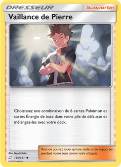 Carte Pokémon Vaillance de Pierre 135