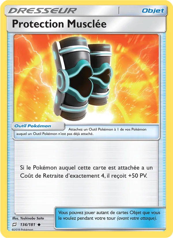 Carte Pokémon Protection Musclée 136/181 de l'extension Duo de Choc