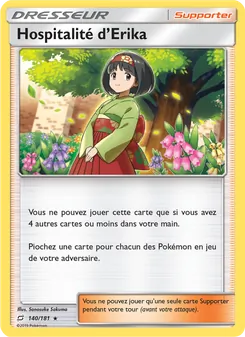 Carte Pokémon Hospitalité d’Erika 140