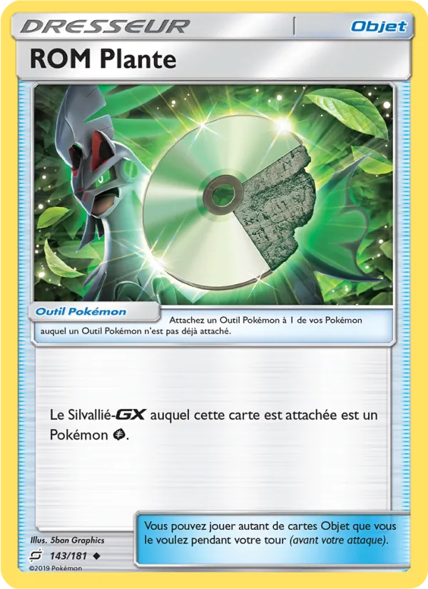 Carte Pokémon ROM Plante 143/181 de l'extension Duo de Choc