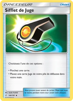 Carte Pokémon Sifflet de Juge 146