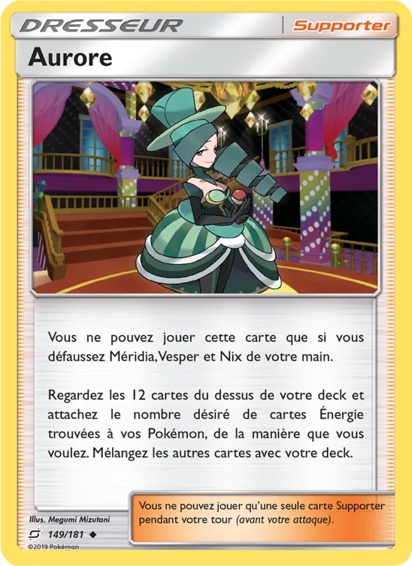 Carte Pokémon Aurore 149/181 de l'extension Duo de Choc