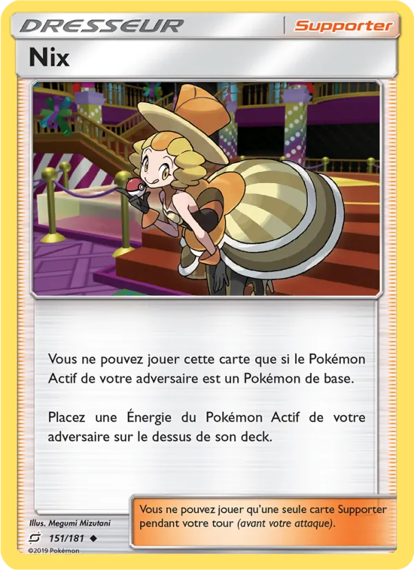 Carte Pokémon Nix 151/181 de l'extension Duo de Choc