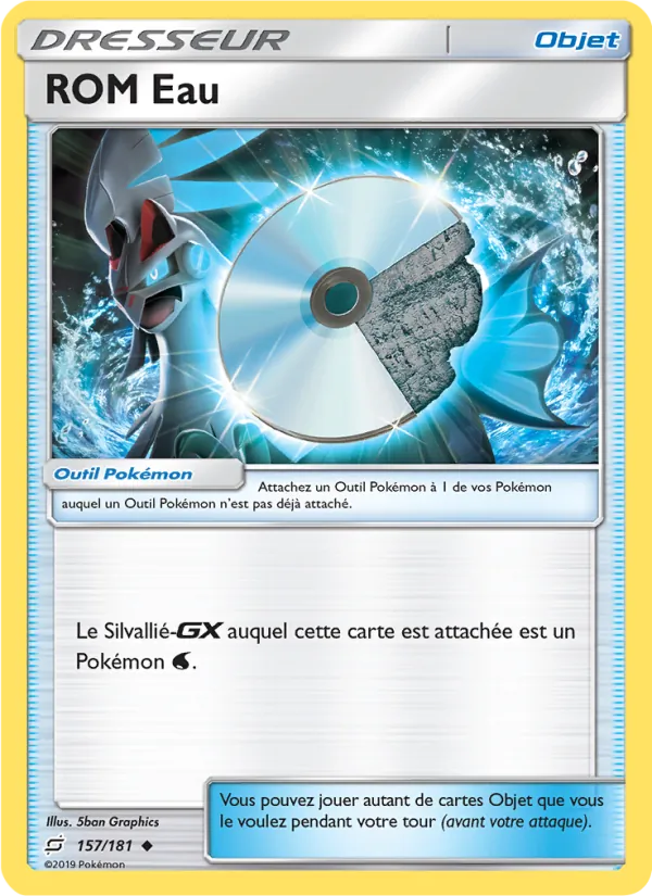 Carte Pokémon ROM Eau 157/181 de l'extension Duo de Choc