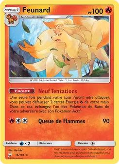 Carte Pokémon Feunard 16