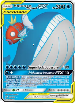 Carte Pokémon Magicarpe et Wailord GX 160