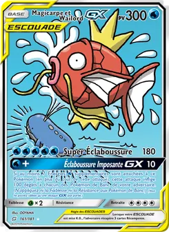 Carte Pokémon Magicarpe et Wailord GX 161