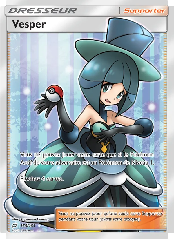 Carte Pokémon Vesper 175/181 de l'extension Duo de Choc