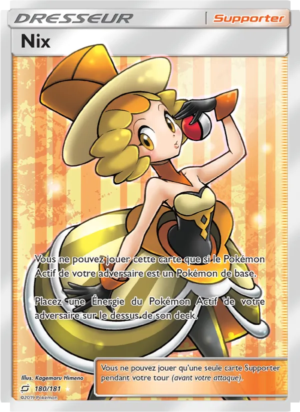 Carte Pokémon Nix 180/181 de l'extension Duo de Choc