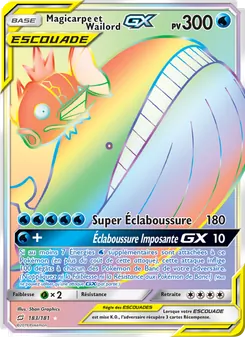 Carte Pokémon Magicarpe et Wailord GX 183