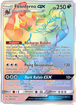 Carte Pokémon Félinferno GX 188 — Duo de Choc