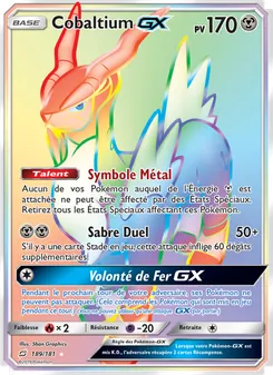 Carte Pokémon Cobaltium GX 189 — Duo de Choc