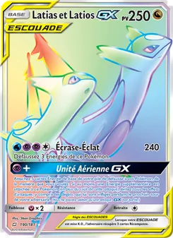 Carte Pokémon Latias et Latios GX 190 — Duo de Choc