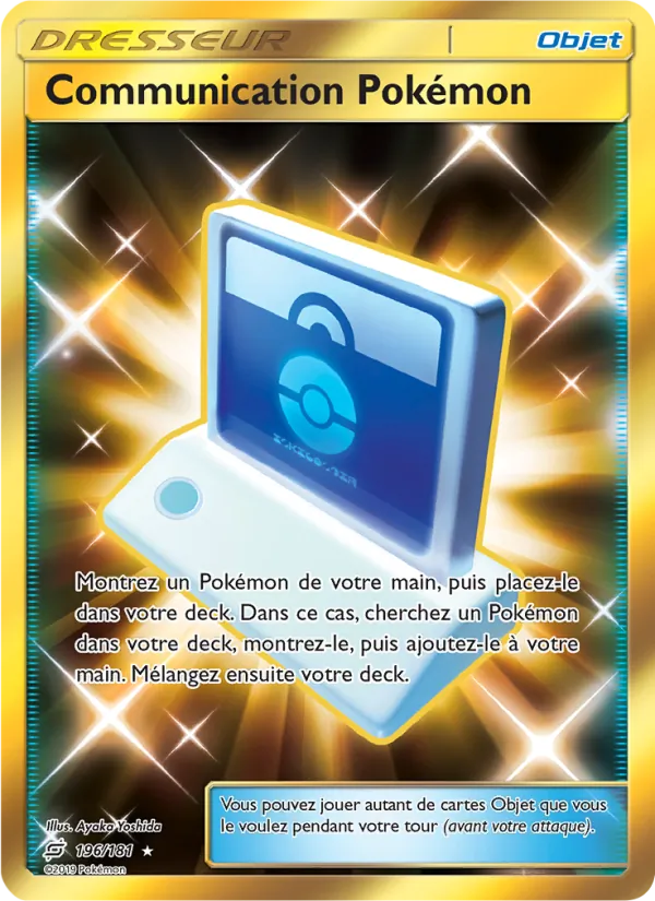 Carte Pokémon Communication Pokémon 196/181 de l'extension Duo de Choc