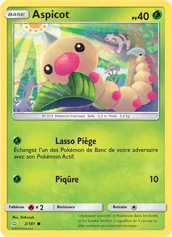 Carte Pokémon Aspicot 2