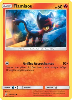 Carte Pokémon Flamiaou 20