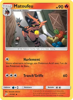 Carte Pokémon Matoufeu 21