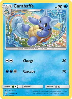 Carte Pokémon Carabaffe 24