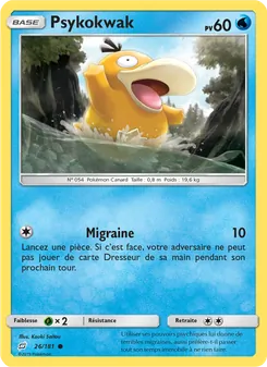 Carte Pokémon Psykokwak 26