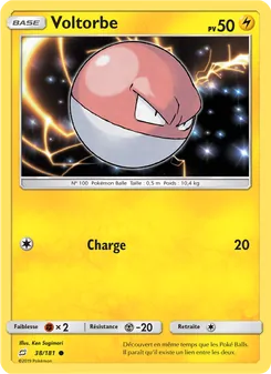 Carte Pokémon Voltorbe 38