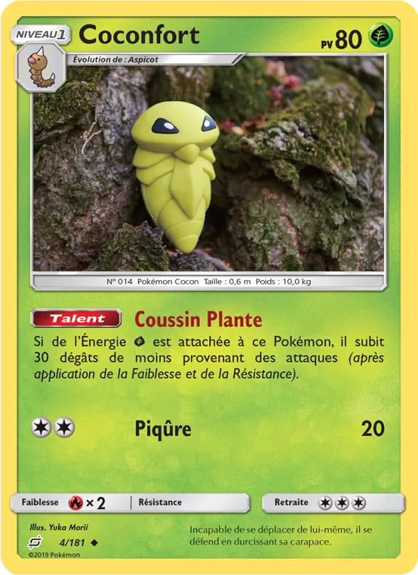 Carte Pokémon Coconfort 4/181 de l'extension Duo de Choc