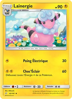 Carte Pokémon Lainergie 42