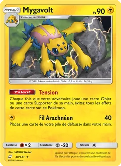 Carte Pokémon Mygavolt 48