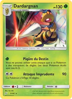 Carte Pokémon Dardargnan 5