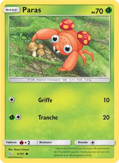 Carte Pokémon Paras 6