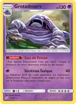 Carte Pokémon Grotadmorv 63