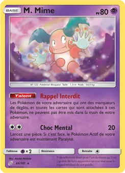 Carte Pokémon M. Mime 66