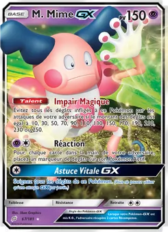 Carte Pokémon M. Mime GX 67