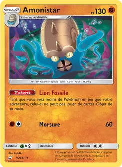 Carte Pokémon Amonistar 76