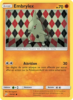 Carte Pokémon Embrylex 79 — Duo de Choc