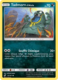 Carte Pokémon Tadmorv d’Alola 83