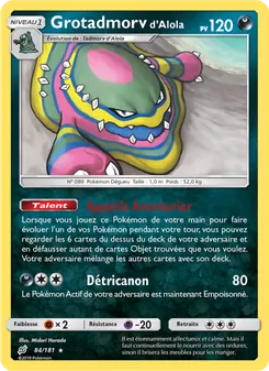 Carte Pokémon Grotadmorv d’Alola 84