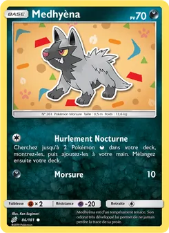 Carte Pokémon Medhyèna 86