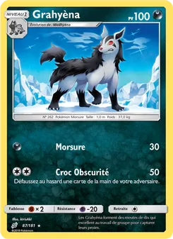 Carte Pokémon Grahyèna 87