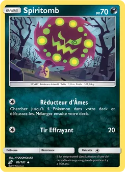 Carte Pokémon Spiritomb 89