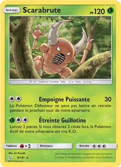 Carte Pokémon Scarabrute 9