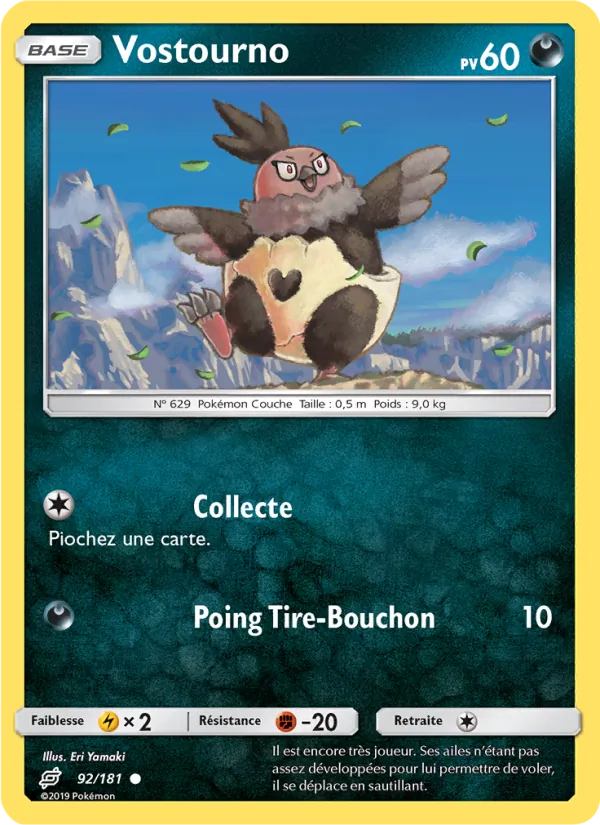 Carte Pokémon Vostourno 92/181 de l'extension Duo de Choc