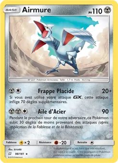 Carte Pokémon Airmure 98