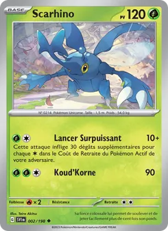 Carte Pokémon Scarhino 002