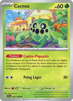 Carte Pokémon Cacnea 005