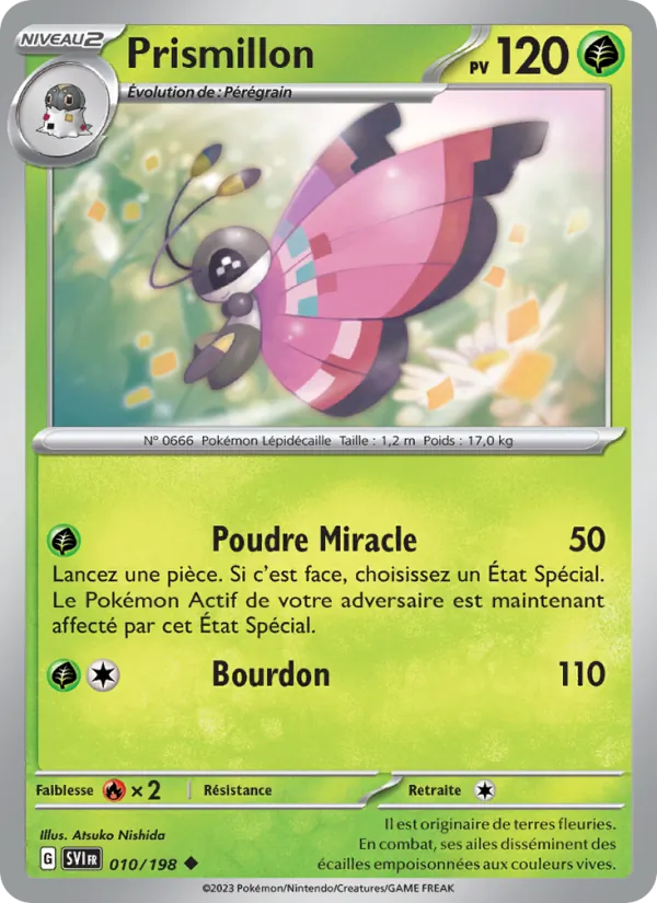 Carte Pokémon Prismillon 010/198 de l'extension Écarlate et Violet