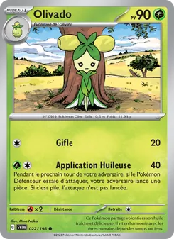 Carte Pokémon Olivado 022