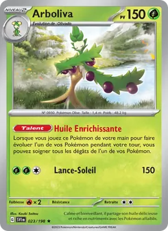 Carte Pokémon Arboliva 023